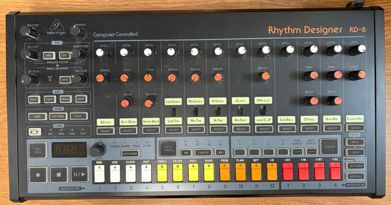 Behringer RD-8 Rhythm Designer 2019 - 2022 Black image 1