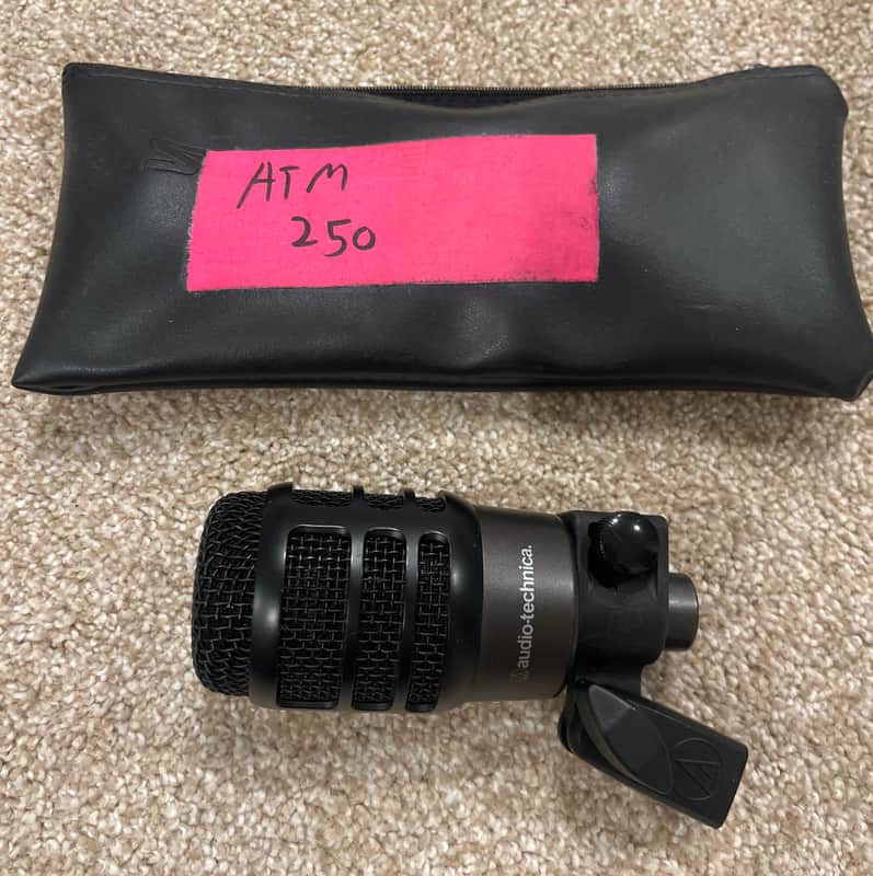Audio-Technica ATM250 Hypercardioid Dynamic Microphone 2010s - Black image 1