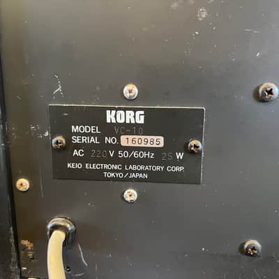 Korg VC-10 Vocoder 1970s - Black imagen 10