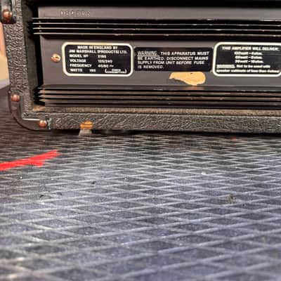 π₯ 1978 Marshall 2195 100W Lead & Bass Vintage Amplifier Head UK Made π₯ image 8