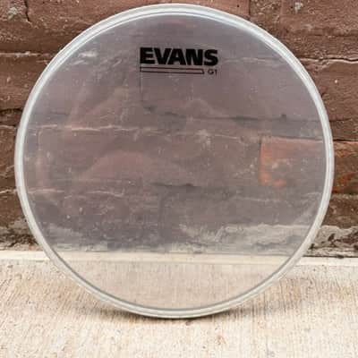 Evans Used Clear Drum Heads 16" Hydraulic Red, 12" Hydraulic Red, 12" Clear and 10" Clear Respectively image 7