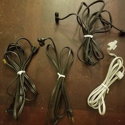 Lectroloid Phalo Bell & Howell 285 Electric Disconnect Plug Power Cord Non-polarized Rectangle 1958 - Black Or Grey image 3