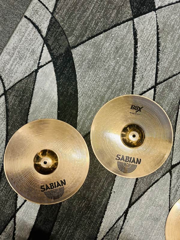 Sabian 14" B8X Medium Hi-Hat Cymbals (Pair) 2010 - 2017 - Brilliant image 1