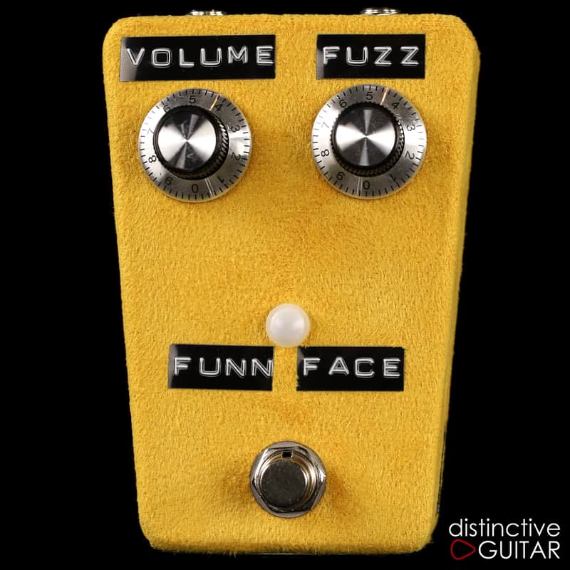 Shin's Music Fun Face Silicon Fuzz Pedal - Yellow Suede image 1