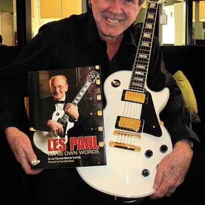 Les Paul's Personal 50th Anniversary White Custom Featured on his Autobiography~ The Collector's Package image 1