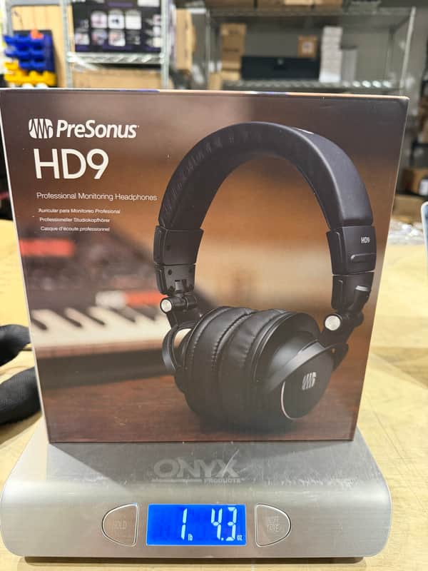 PreSonus HD9 Professional Closed-Back Over-Ear Monitoring Headphones 2010s - Black image 1