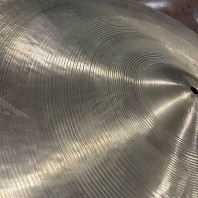 Zildjian 22" A Transition Stamp Ride ~2700 grams 1946-1953 image 8