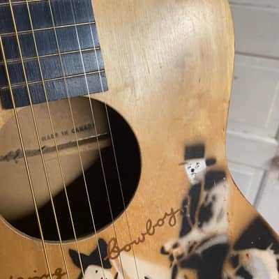 R.S. Williams built RARE "Wandering Cowboy" 1950s stencil guitar Hensel made in Canada image 6