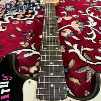 Squier Hello Kitty Mini Stratocaster Black Limited Model w/Original box image 9