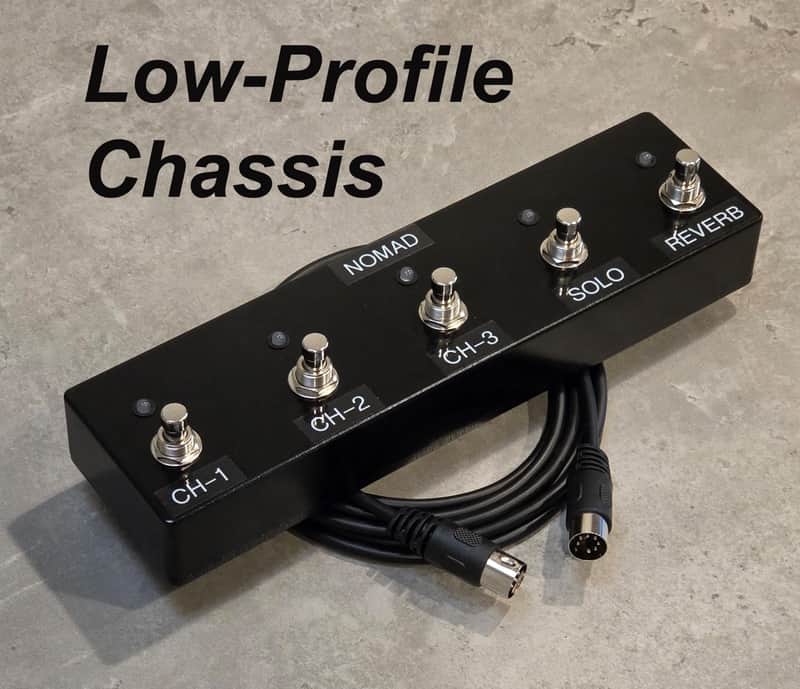 Custom Mesa Boogie Nomad 45 / 55 Low Profile (non-staggered) Footswitch with 10-Foot cable (7-Pin DIN) image 1