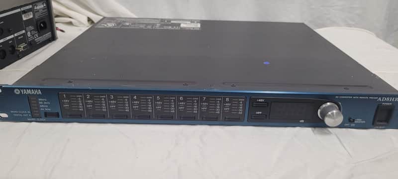 Yamaha AD8HR Remotely Controllable 8-channel 24-bit Head Amp and AD Converter. Unit 2 image 1