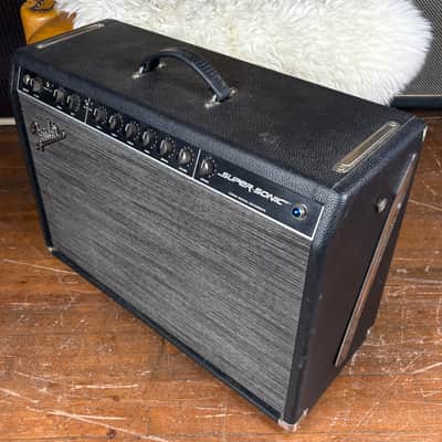 2006 Fender Super Sonic 1x12 Combo Made In USA 60 Watt Tube Guitar Combo Amplifier W/ Original Footswitch & Mesa Boogie Black Shadow Speaker! image 3