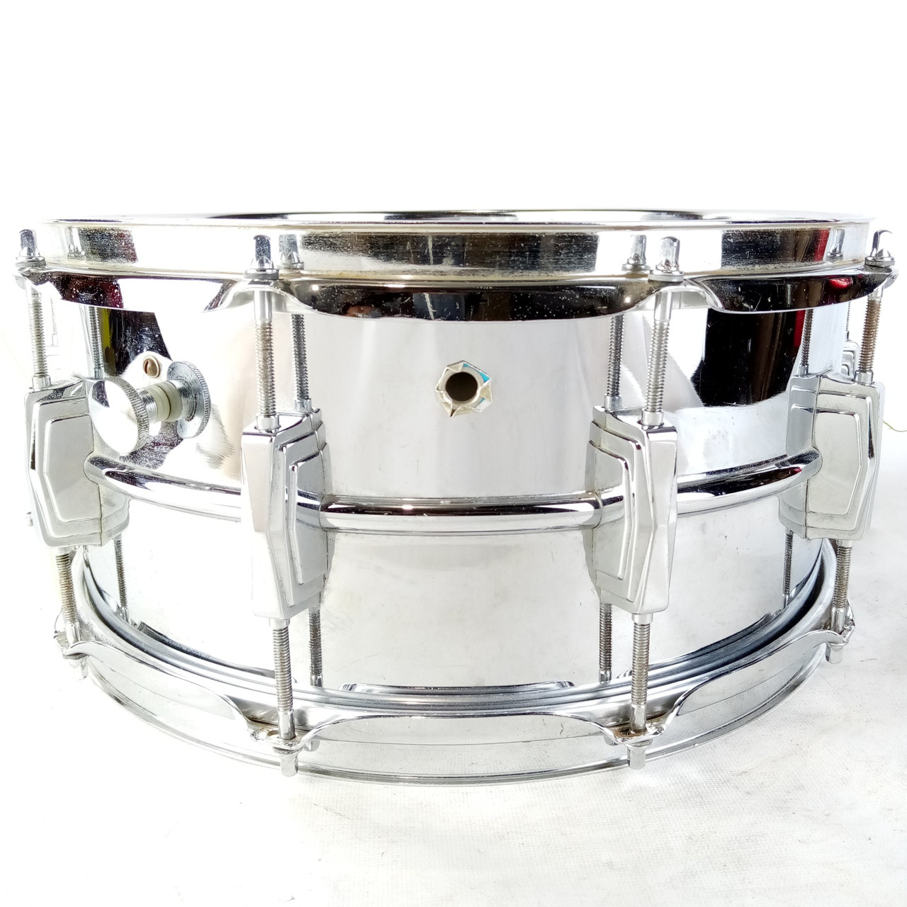 Ludwig 402 Supraphonic 6.5x14"Snare Drum Blue/Olive Supra-Phonic Vintage 70s B/O — main photograph