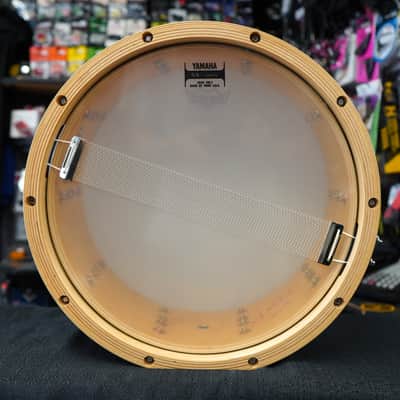 Yamaha/Japan Autog. Anton Fig Signature 6x14" Maple Snare SER.#0028- Piano Black Lqr. NOS image 7