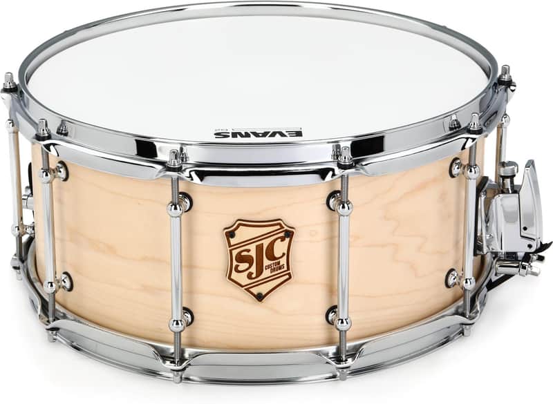 SJC Custom Drums Tour Series Snare Drum - 6.5 x 14-inch - Natural image 1