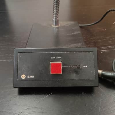 RCF MD 2702 Microphone with S31N Desk Base 1980s Vintage Made in Italy image 2