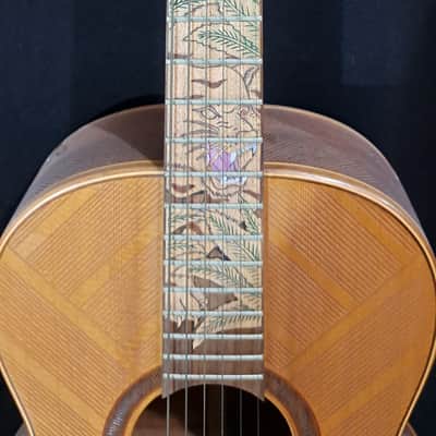 Blueberry NEW IN STOCK Handmade Acoustic Guitar Parlor Sized image 3