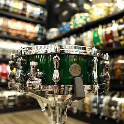 Tama Starphonic Maple 5x14" 2023 Ltd. Snare Drum (Emerald Figured Maple) image 2