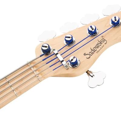 Sadowsky MetroLine 24-Fret Modern Bass-Swamp Ash Body-5 String-Ocean Blue Transparent Satin image 7