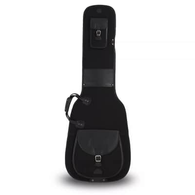Harvest Fine Leather Black Buffalo & Canvas Electric Bass Guitar Gig Bag image 14