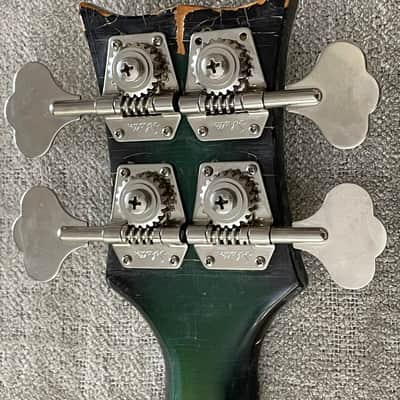 Vintage 1968 Kustom USA K200 Bass Wineburst Finish w Dearmond Pickups + Original Case Rare Model image 16