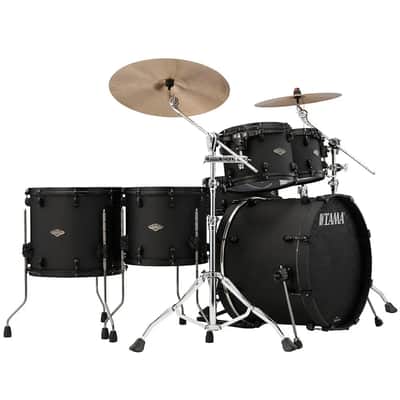 Tama Starclassic Performer 5pc Drum Set Flat Black image 2