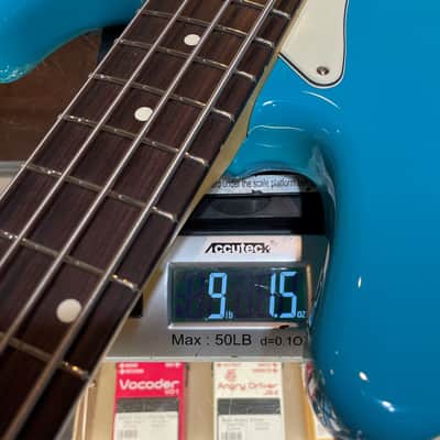 Fender American Professional II Jazz Bass RW Miami Blue 9lbs, 2oz #US210066379 J Bass USA image 2