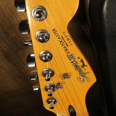 1980s Made in Korea Fender Squier II Stratocaster With Hard Case NICE! image 3