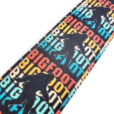 Bigfoot Guitar Strap - Big foot Sighting Guitar Strap - Sasquatch Guitar Strap - Yeti Guitar Strap - Double Padded Comfortable image 4