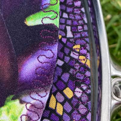 12" reversible Drum Bunny cotton drum cover - partial mute - dampener - compare to Big Fat Snare Drum Quesadilla, Drum Tortilla image 4