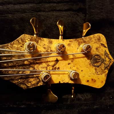 2006 Alembic MJLB 5 Signature Standard Bass Buckeye Burl 5 String image 9