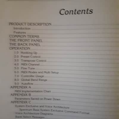 Peavey Spectrum Bass Digital Phase Modulation Synthesizer User's Guide 1992 image 5