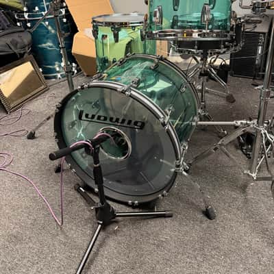 Ludwig Vistalite/RCI Starlite - Coke Bottle Green image 2