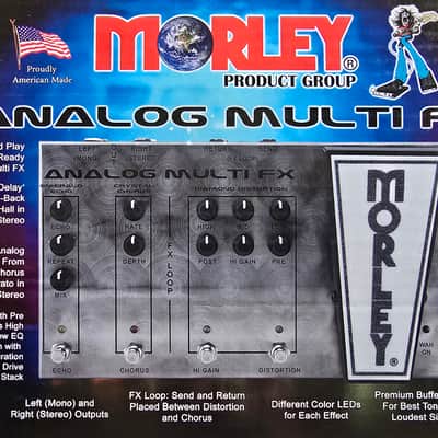Morley AFX-1 Analog Multi FX 2022 - Present - Spun Stainless Steel image 5