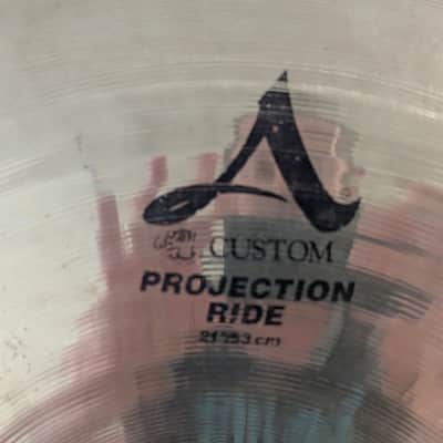 Zildjian 21" A Custom Projection Ride Cymbal 2001 - 2009 - Brilliant image 4