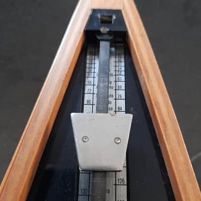 Vintage 1969 Wittner / Sinn Maelzel Metronome – Maple Wood w/ Bell – Full Kit image 13