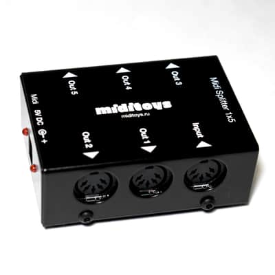 MIDITOYS Midi Splitter 1x5 Black image 3