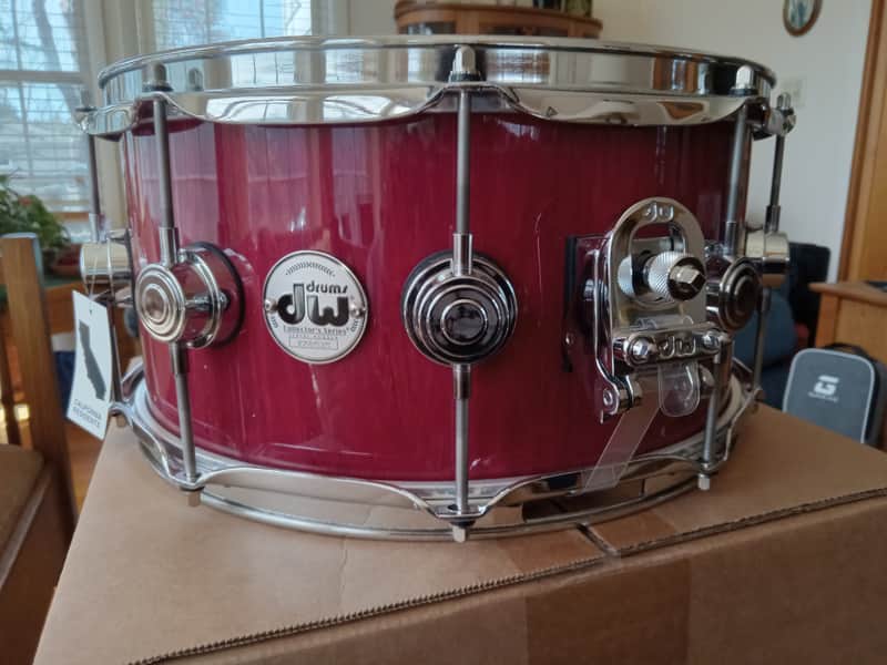 DW Collectors Purple Heart Snare Drum2023 6.5"x14" 2023 - Purple heart image 1