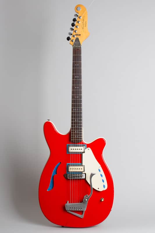 Micro-Frets Covington Semi-Hollow Body Electric Guitar (1968), ser. #1291, original black tolex hard shell case. image 1