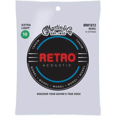 Martin MM1012 Jeu Retro Monel 12 cordes extra-light image 1