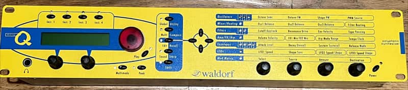 Waldorf Micro Q Rackmount Synthesizer 1999 - 2011 - Yellow image 1