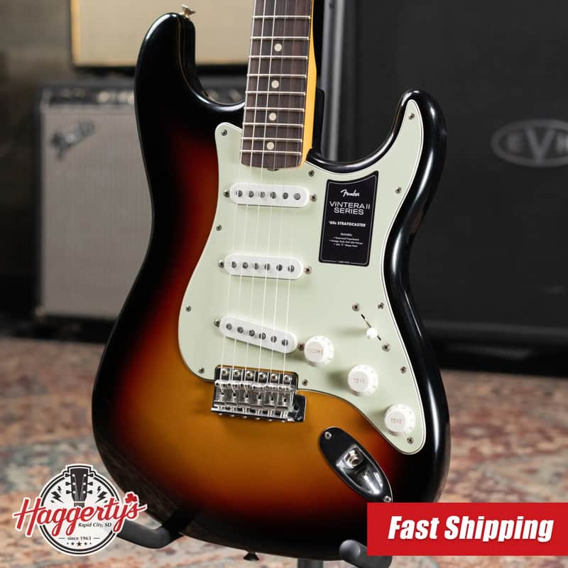 Fender Dealer Exclusive Vintera Road Worn '60s Stratocaster, Rosewood Fingerboard Electric Guitar - 3-Color Sunburst with Hardshell Case image 1