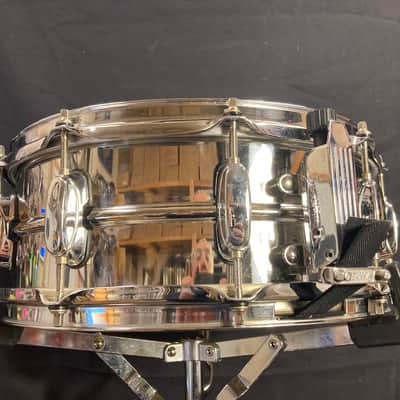 Tama - 5x14" 10-Lug Steel Snare Drum 1980s Chrome image 8