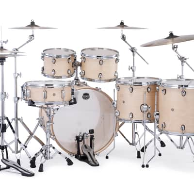 Mapex Mars Maple Natural Satin Studioease Drums 6pc Shell Pack 22/10/12/14/16/14 | NEW Authorized Dealer image 3