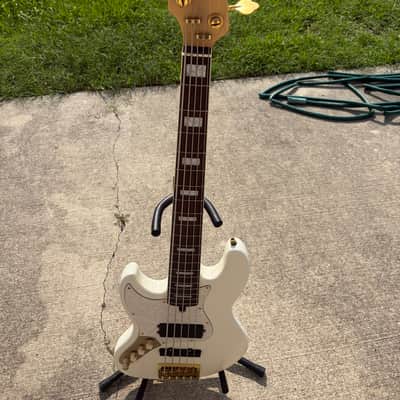 Sire 2nd Generation Marcus Miller V7 Vintage WB Ash 4-String Left-Handed with Maple Fretboard 2019 - White Blonde image 3