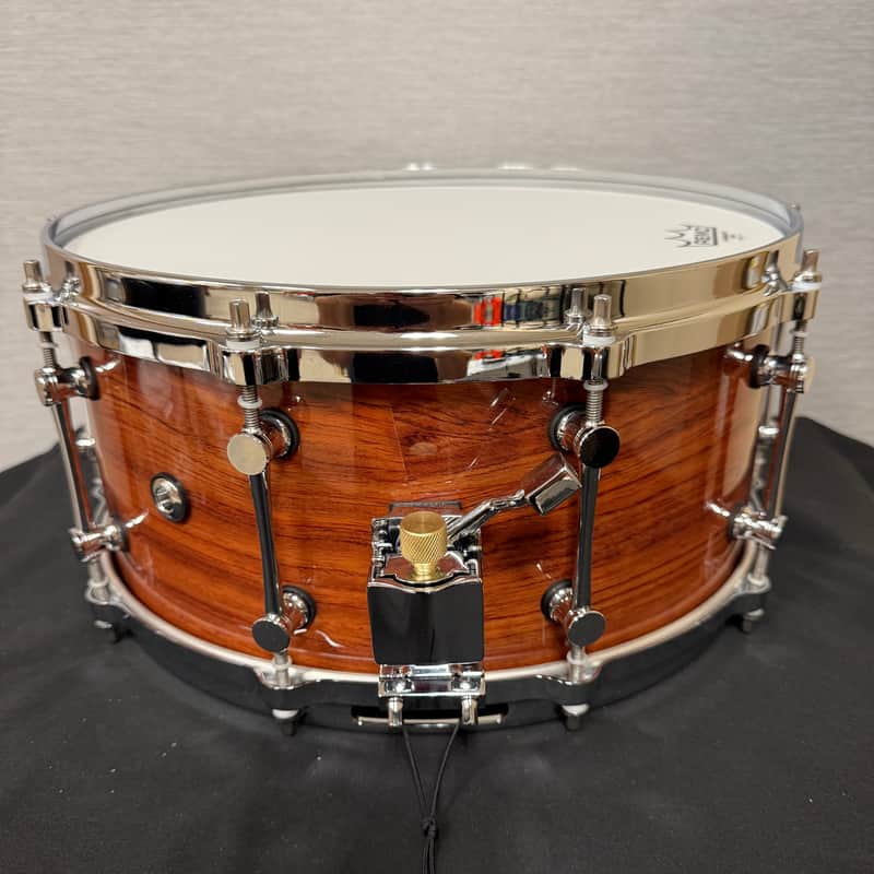 100% Bubinga with Reinforcing Rings Snare Drum POP PW001 image 1