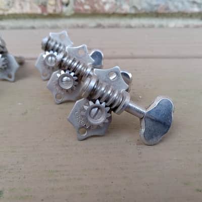 Set of Vintage 1950's Grover Open Back Guitar Tuners for Martin, Gibson! image 3