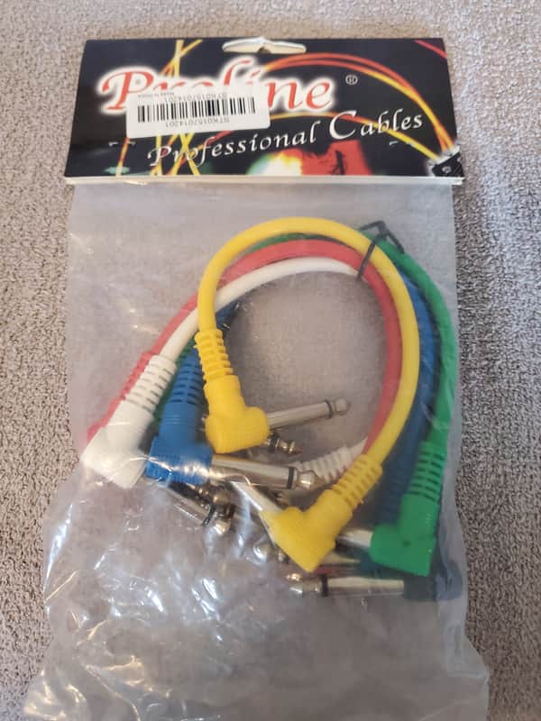 ProLine Patch Cable Pack – 8–9" Right‑Angle Multi‑Color Cables – Single Pack (22 Available) image 1
