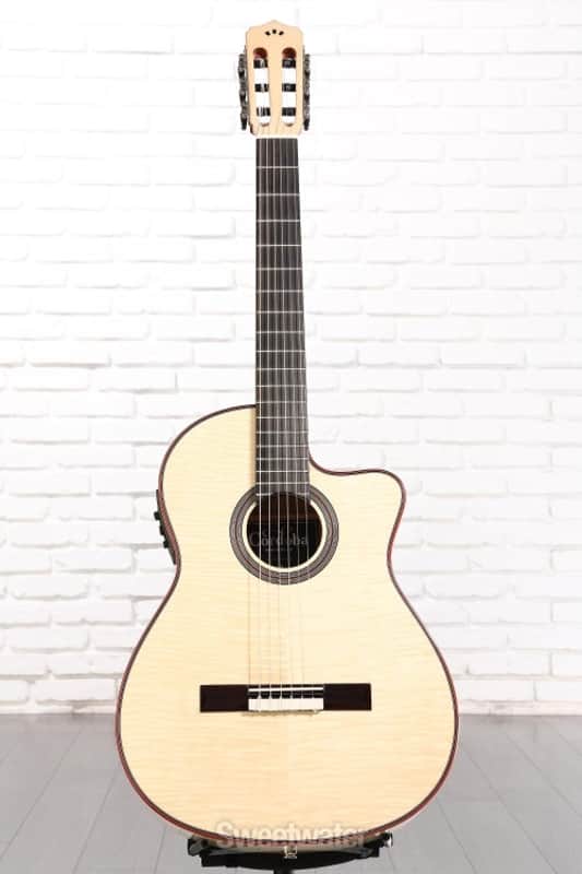 Cordoba Fusion 12 Exotic Top Nylon-string Acoustic-electric Guitar - White Sands (Fus12ExWSd1) image 1