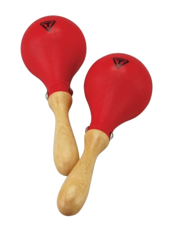 Tycoon Red Mini Low-Pitched Plastic Maracas TMPS-R image 1